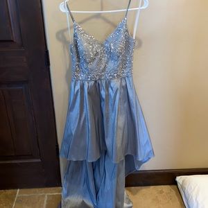 silver formal dress